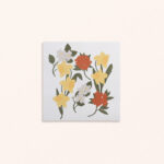 Mini affiche carrée florale et colorée Printemps