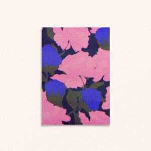 Mini affiche A6 florale et colorée Solista